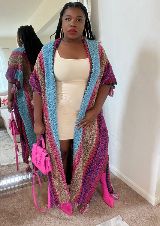 The Luxurious Oversized Cardigan-Purple Restocked