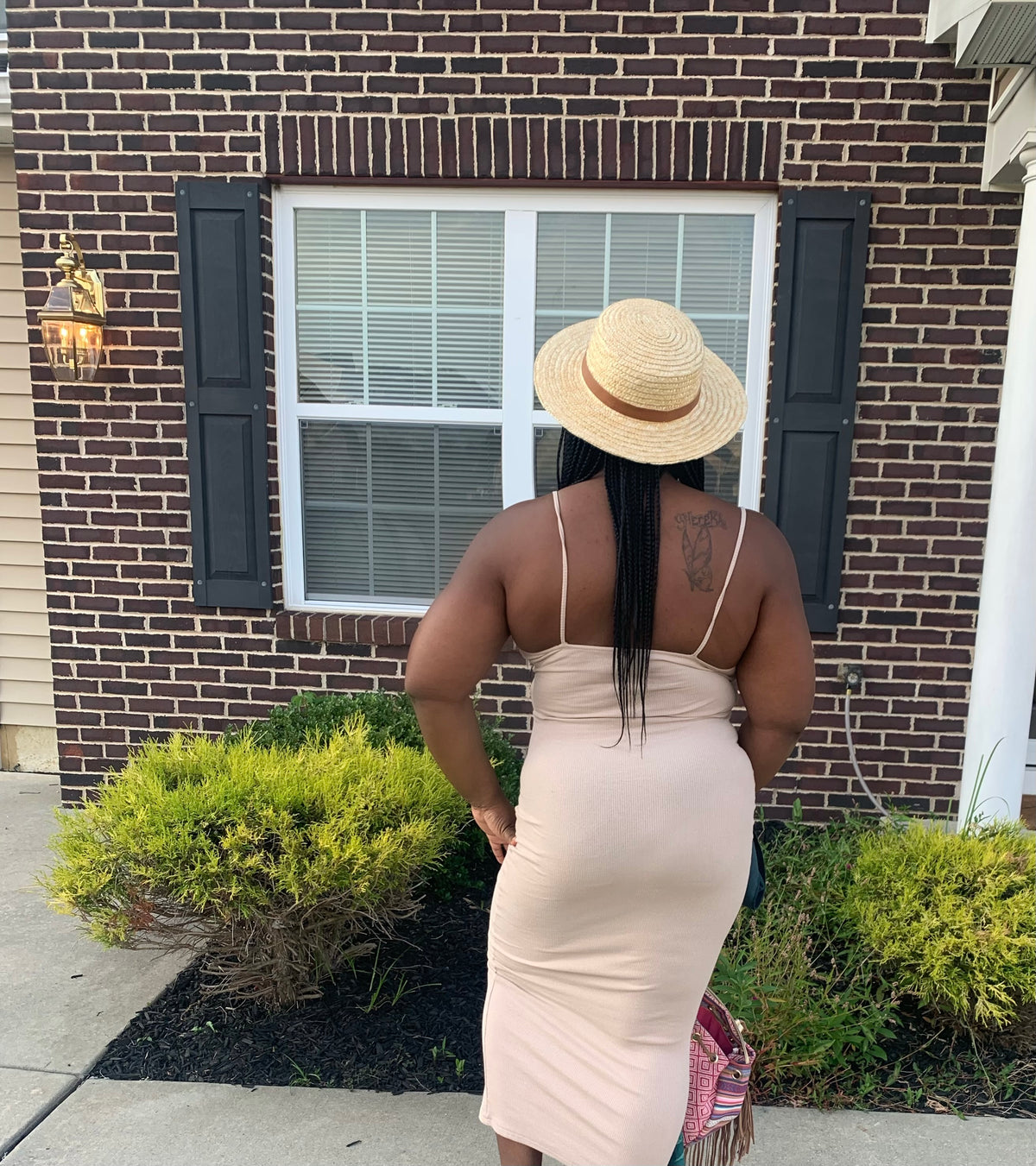 Just Cut It Maxi Dress-Nude