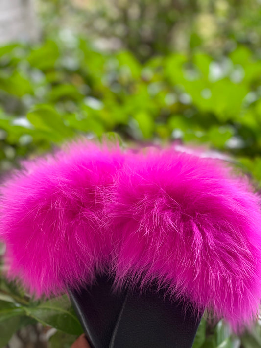 Girl's Pinky Fluff Slippers
